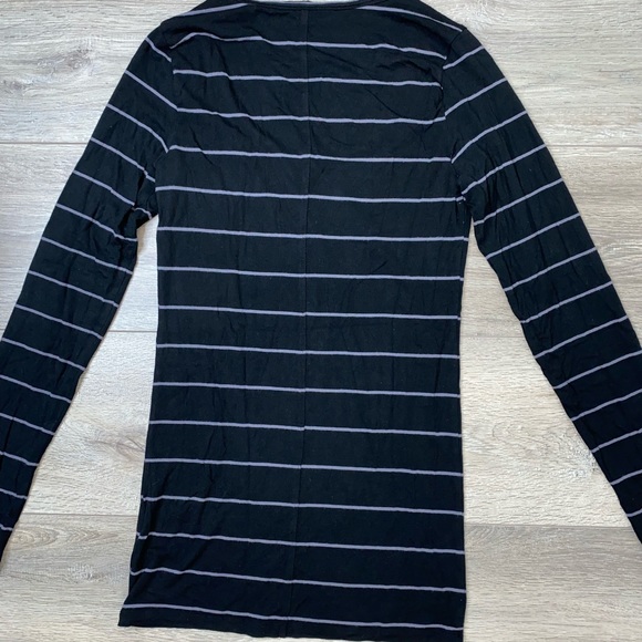 Caslon Modal Shirt Black Small | Extra Long Modal Shirt Size Small - Picture 5 of 11